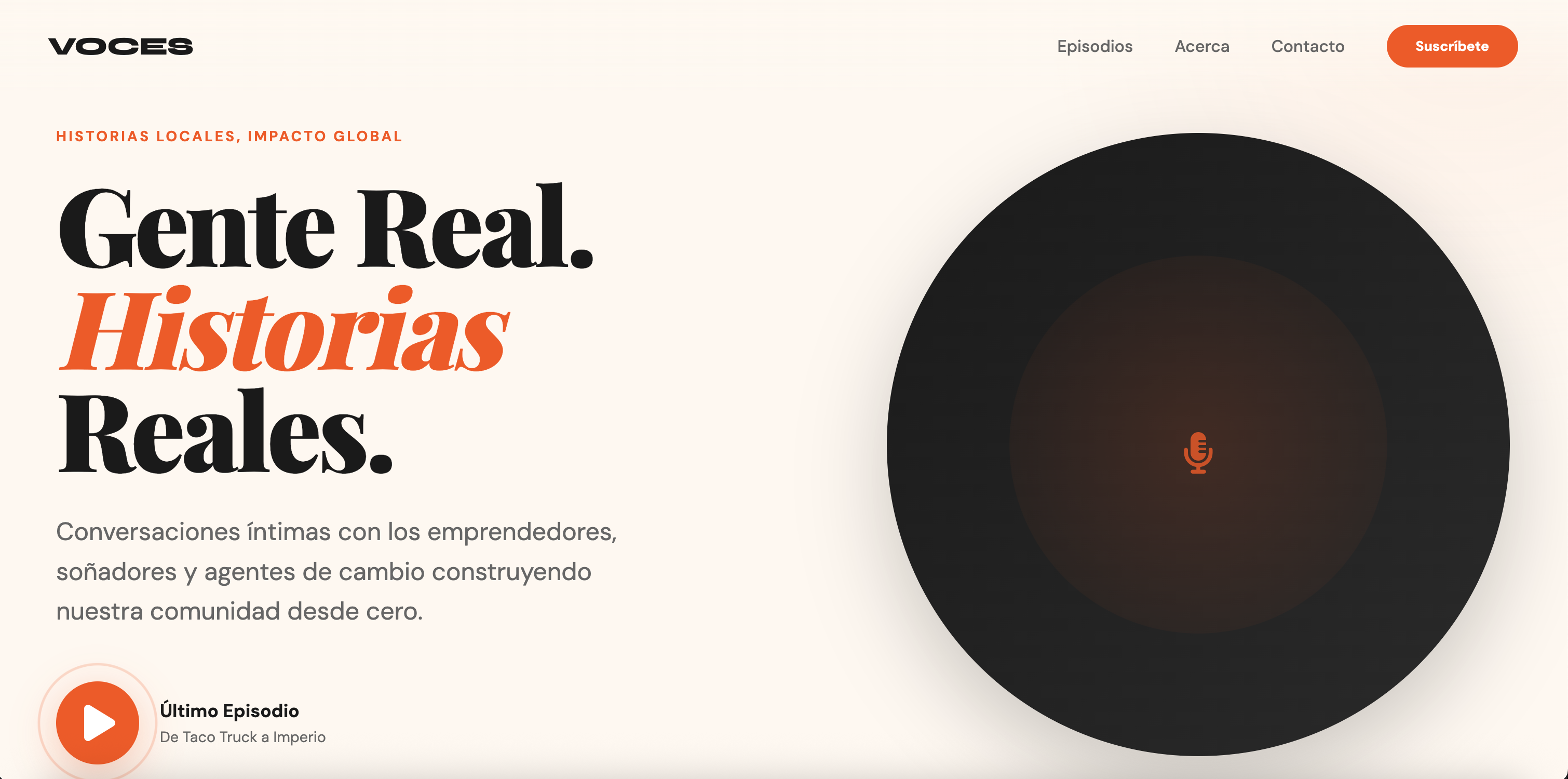 Voces podcast platform